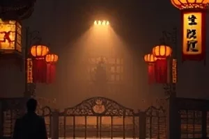 《雾隐山茶会》雾气缭绕的庭园茶席场景